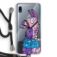 Lama: Samsung Galaxy A10 Transparant Hoesje met koord