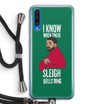 Sleigh Bells Ring: Samsung Galaxy A50 Transparant Hoesje met koord