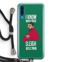 Sleigh Bells Ring: Samsung Galaxy A50 Transparant Hoesje met koord