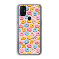 Pink donuts: OnePlus Nord N10 5G Transparant Hoesje