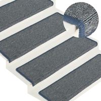 Trapmatten 15 st 65x21x4 cm paars en blauw - thumbnail