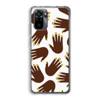 Hands dark: Xiaomi Redmi Note 10 Pro Transparant Hoesje