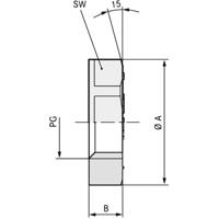LAPP 53019280 SKINTOP GMP-GL PG 42 RAL 9005 BK Contramoer PG42 Polyamide Zwart (RAL 9005) 25 stuk(s)