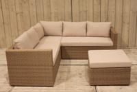 Gibson loungeset rattan grey - Eurofleur aanbieding