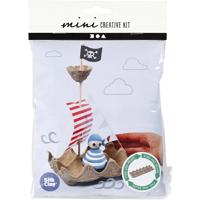 Creativ Company Creative mini kit, eierdoos piratenschip, 1 doos