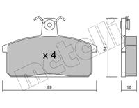 Metelli Remblokset 22-0026-0