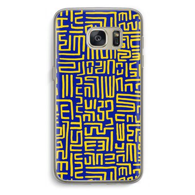 Majorelle Blue Print: Samsung Galaxy S7 Transparant Hoesje