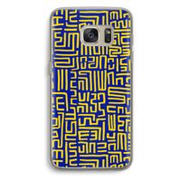 Majorelle Blue Print: Samsung Galaxy S7 Transparant Hoesje