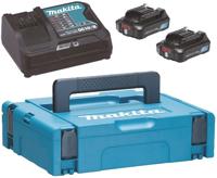 Makita accessoires startset dc10sb + 2x bl1021b | in m-box koffer - 197658-5