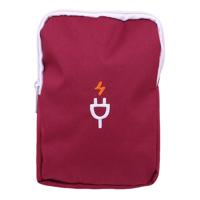 Draagbare multifunctionele Reisetui kabel Power Bank package koffer (rood)