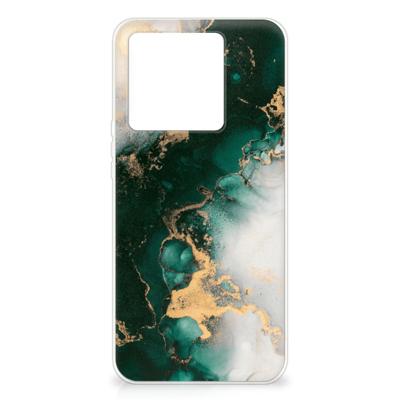 TPU Siliconen Hoesje voor Xiaomi 13T Marmer Groen