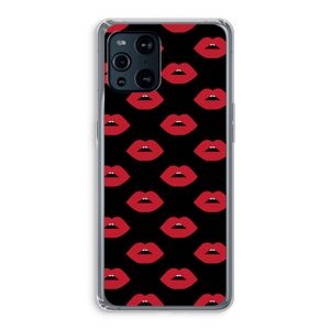Lips: Oppo Find X3 Transparant Hoesje