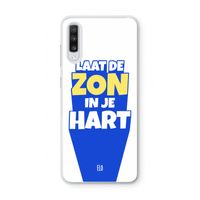 Laat de zon in je hart: Samsung Galaxy A70 Transparant Hoesje