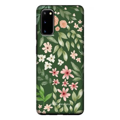 Botanical green sweet flower heaven: Samsung Galaxy S20 Tough Case