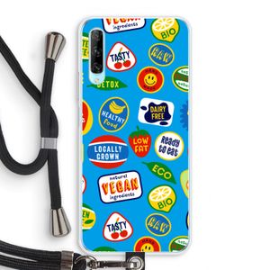 Fruitsticker: Huawei P Smart Pro Transparant Hoesje met koord