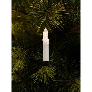 Konstsmide 2037-010 Kerstboomverlichting Binnen werkt op het lichtnet Aantal lampen 20 LED Warmwit Verlichte lengte: 7.6 m