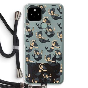 Zeemeermin: Pixel 5 Transparant Hoesje met koord