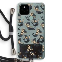 Zeemeermin: Pixel 5 Transparant Hoesje met koord