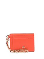 Michael Michael Kors porte-cartes en cuir à plaque logo - Orange