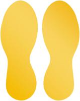 Durable 104704 Vloermarkeringsvorm voet, verwijderbaar Geel 5 paar (b x h) 90 mm x 240 mm - thumbnail