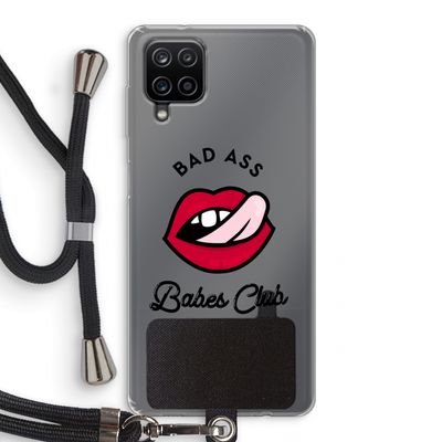 Badass Babes Club: Samsung Galaxy A12 Transparant Hoesje met koord