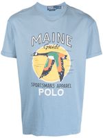 Polo Ralph Lauren t-shirt en coton à imprimé graphique - Bleu