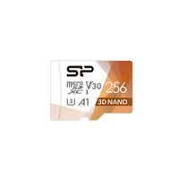 Silicon Power Micro SDHC card Superior Pro 3D-Nano 256GB met adapter - thumbnail