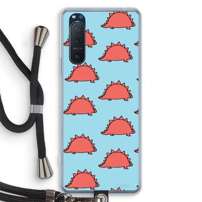 Dinosawrr: Sony Xperia 5 II Transparant Hoesje met koord