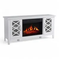 ArtiFlame Odessa wit tv-meubel met elektrische haard - keuze uit 23" inzethaarden - 1,8 kW verwarming, thermostaat, afstandsbediening
