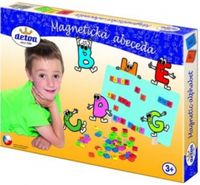 Detoa magneetbord alfabet junior 310 x 165 mm hout 76 delig - thumbnail