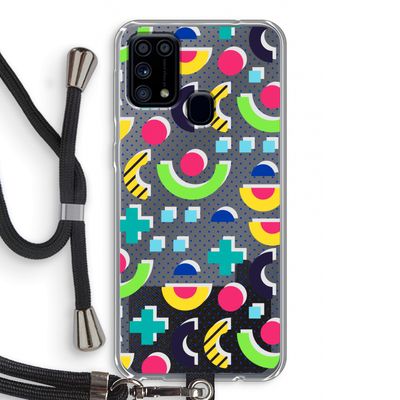 8-bit N°1: Samsung Galaxy M31 Transparant Hoesje met koord