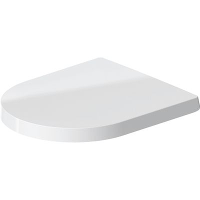 Duravit ME by Starck WC-zitting 43.8x37.4x5.1cm compact met softclose met quickrelease Kunststof wit Glanzend 0020190000