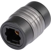 Hicon Toslink Digitale audio Adapter [1x Toslink-bus (ODT) - 1x Toslink-bus (ODT)] 0.00 m Zwart