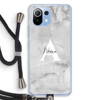 Ivory Marble: Xiaomi Mi 11 Lite Transparant Hoesje met koord