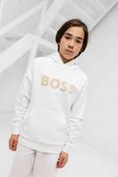 Hugo Boss Logo Hoodie Kids Wit - Maat 13/14 jaar - Kleur: Wit | Soccerfanshop