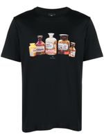 PS Paul Smith t-shirt en coton à imprimé Bottles - Bleu