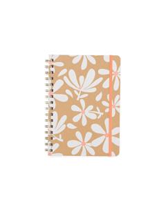 HEMA Notitieboek A5 Spiraal Karton Bloemen