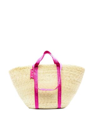 Off-White sac cabas en paille à brides Industrial - Tons neutres