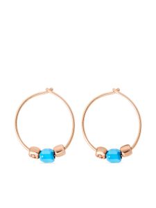 Dodo boucles d'oreilles minis Granelli en or rose 9ct