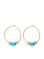 Dodo boucles d'oreilles minis Granelli en or rose 9ct - thumbnail