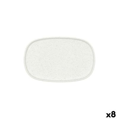 Snackdienblad Bidasoa Elite Wit 18,5 x 11,5 cm (8 Stuks)