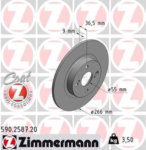 Remschijf Coat Z 590258720