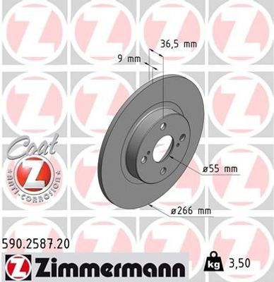 Remschijf Coat Z 590258720