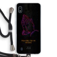 Praying For My Haters: Samsung Galaxy A10 Transparant Hoesje met koord