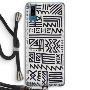 Marrakech print: Huawei P20 Transparant Hoesje met koord