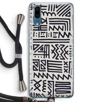 Marrakech print: Huawei P20 Transparant Hoesje met koord