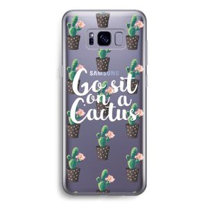 Cactus quote: Samsung Galaxy S8 Transparant Hoesje