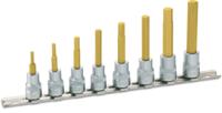 HAZET Dopsleutelset 8801/8H - 3/8 inch (10 mm) vierkant hol - Binnen-zeskant-profiel - 8-delig - 3 - 10
