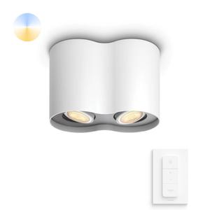 Philips Plafondspot Hue Pillar - White Ambiance 2-lichts wit met schakelaar 929003046601