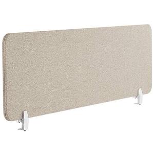 Beliani - WALLY - Bureauscherm - Beige - 130 cm - Polyester